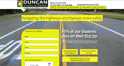 Desktop Screenshot of duncanschoolofdriving.com